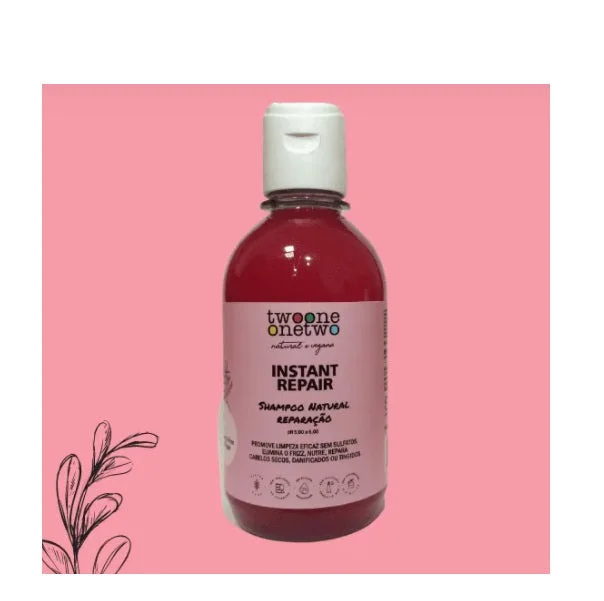 Instant Repair Vegan Softness Shine Nourishing Shampoo 250ml - Twoone Onetwo