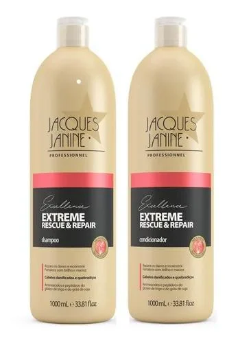 Jacques Janine Kit Extreme Rescue & Repair Shampoo + Conditioner1l - Jacques Janine