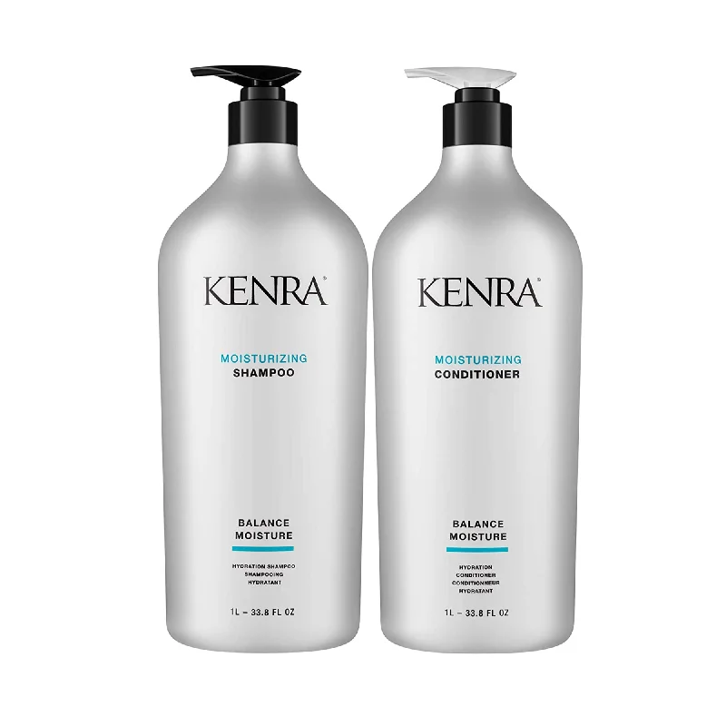 Kenra Professional Moisturizing Shampoo and Conditioner Liter Duo - Previous Packaging