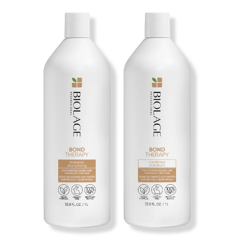 Matrix Biolage Bond Therapy Sulfate-Free Shampoo and Bond Therapy Conditioner Liter Duo ($96 Value)