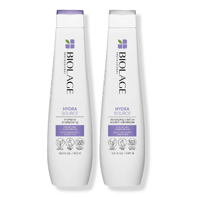 Matrix Biolage HydraSource Shampoo & Detangling Solution 13oz Duo ($46 Value)