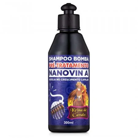 Hair Growth Nanovin A Krina Horse Shampoo Pump Treatment 300ml - Nanovin