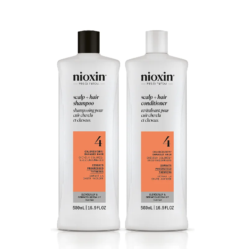 Nioxin System 4 Scalp + Hair Shampoo and Conditioner 16oz Duo ($70 Value)