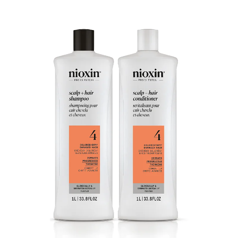 Nioxin System 4 Scalp + Hair Shampoo and Conditioner Liter Duo ($104 Value)