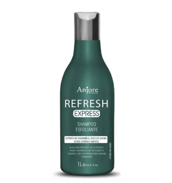 Refresh Strengthening Hair Growth Anti Dandruff Exfoliating Shampoo 1L - Anjore