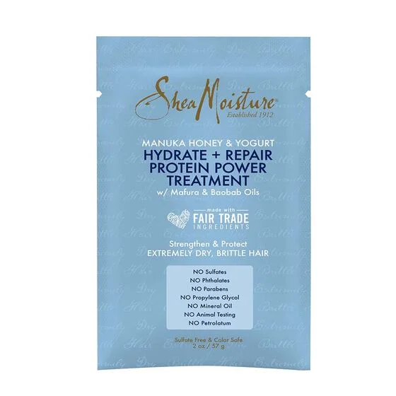 SheaMoisture Manuka Honey & Yogurt Hydrate Repair Protein-Strong Treatment, (Pack of 12)