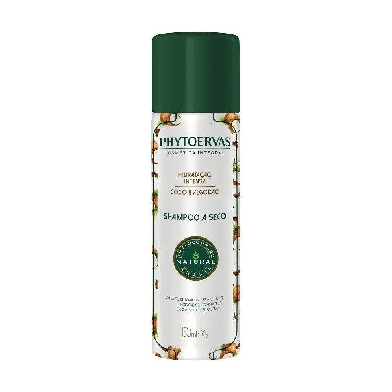 Phytoervas Dry Shampoo Hydration Intense Coconut and Cotton 150ml