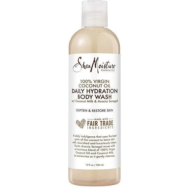 Shea Moisture 100% Virgin Coconut Oil Daily Hydration Body Wash 13 Oz