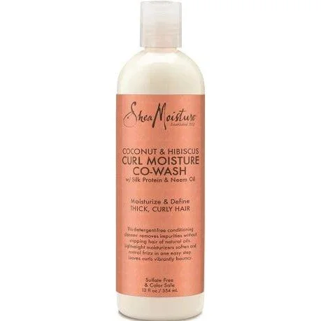 Shea Moisture Coconut & Hibiscus Co-Wash Conditioning Cleanser, 12 Ounce