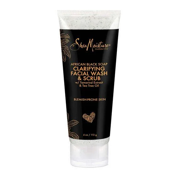 Shea Moisture African Black Soap Clarify Face Wash 4Oz