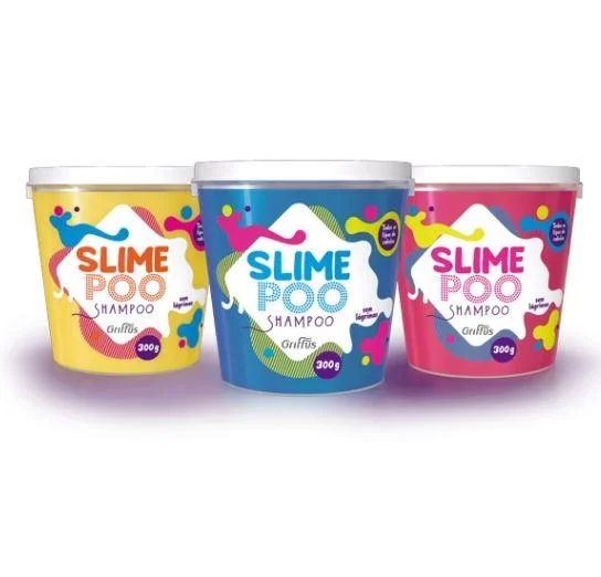 Slime Poo Shampoo Vegan Kids Tutti-Frutti Released Treatment Kit 3x300g - Griffus