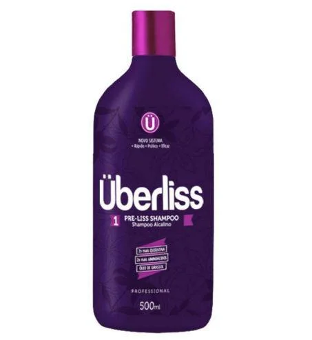 Uberliss Smooth Effect Carbocysteine Hair Brush Pre Liss Shampoo 500ml - Avlon