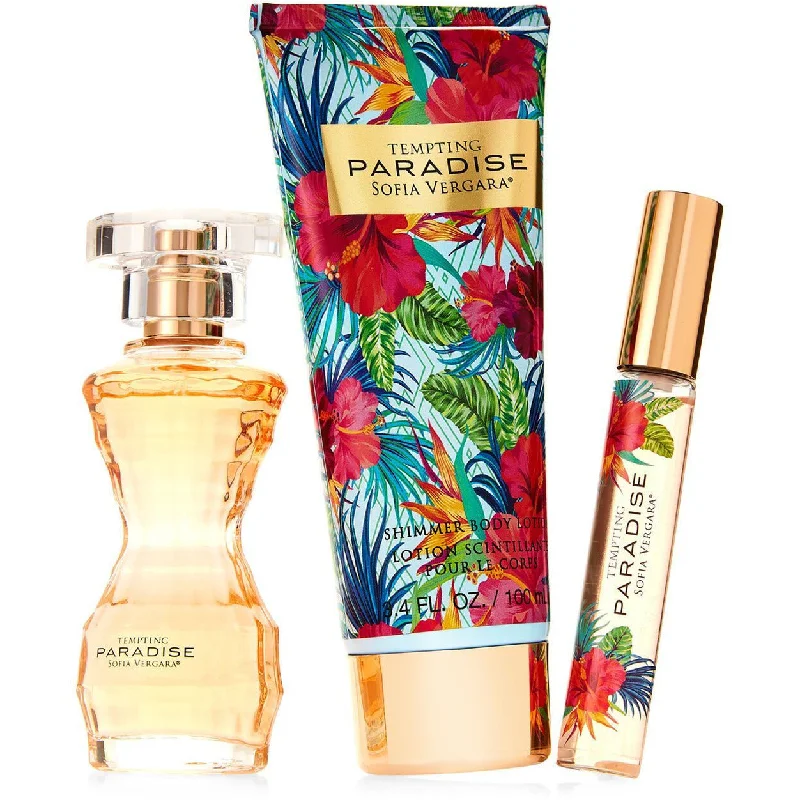 Sofia Vergara Tempting Paradise EDP Spray + Body Lotion + Roller Ball Gift Set