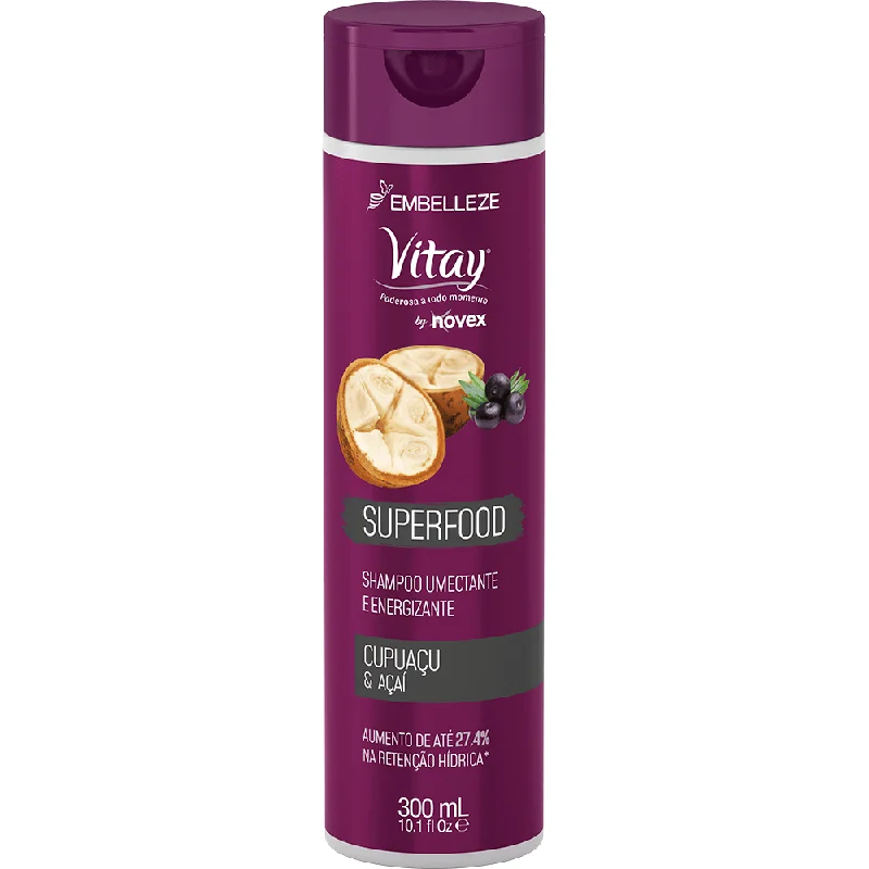 Vitay Shampoo Umectant And Energizing Superfood Cupuaçu And Acai 300ml