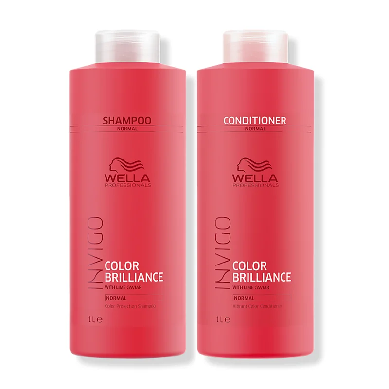 Wella Invigo Brilliance Shampoo and Conditioner - Normal Colored Hair Liter Duo ($76.80 Value)